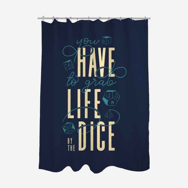 By The Dice-none polyester shower curtain-ShirtGoblin