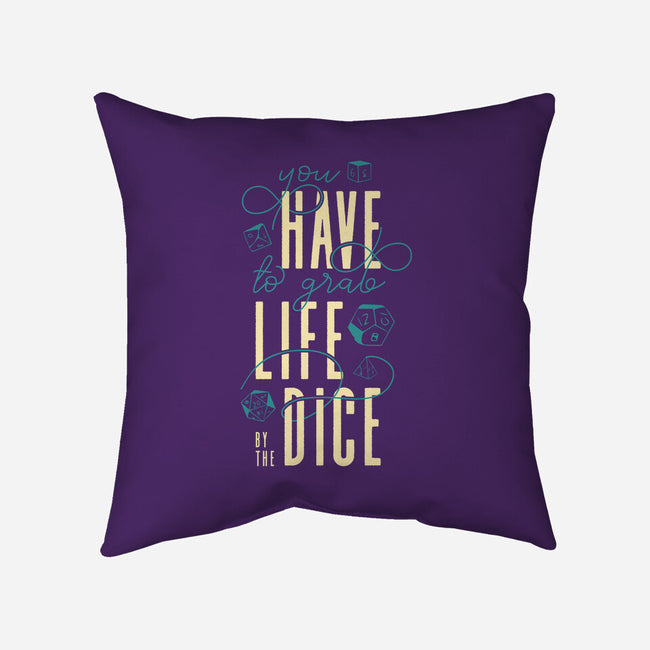 By The Dice-none removable cover throw pillow-ShirtGoblin