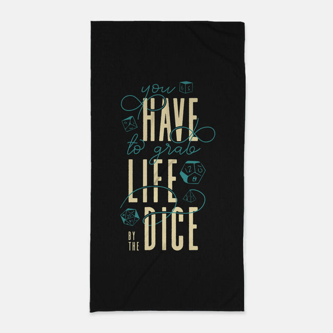 By The Dice-none beach towel-ShirtGoblin