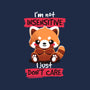 Insensitive Red Panda-none glossy sticker-NemiMakeit