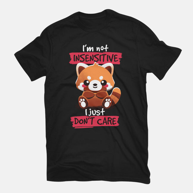 Insensitive Red Panda-womens fitted tee-NemiMakeit