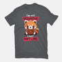 Insensitive Red Panda-womens fitted tee-NemiMakeit