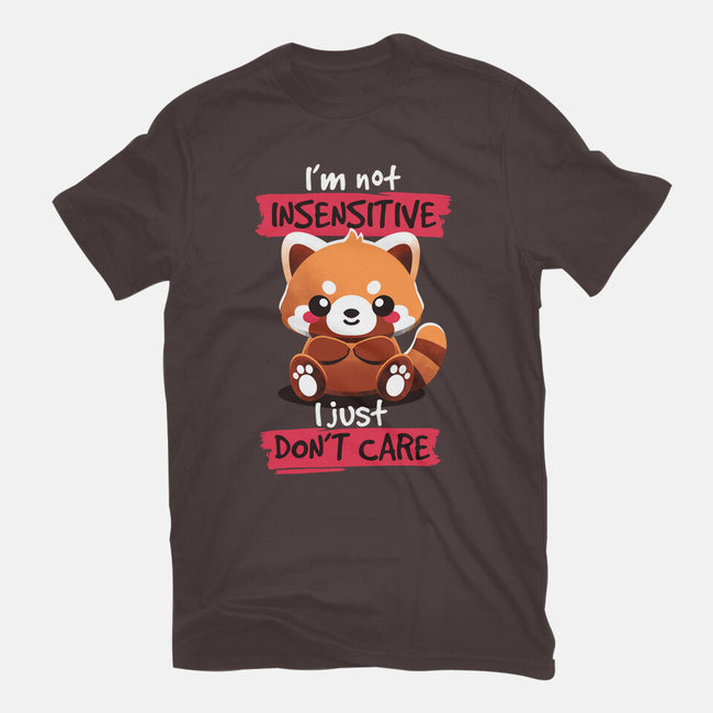 Insensitive Red Panda-womens basic tee-NemiMakeit