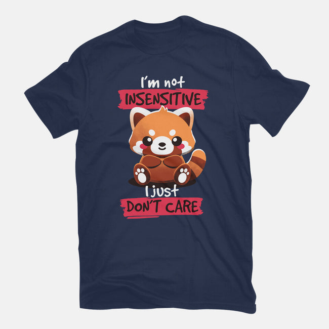 Insensitive Red Panda-womens basic tee-NemiMakeit