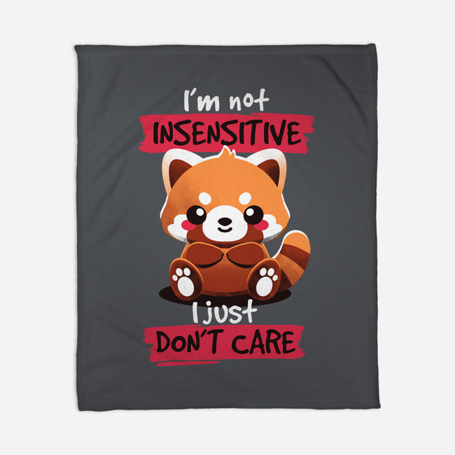 Insensitive Red Panda-none fleece blanket-NemiMakeit