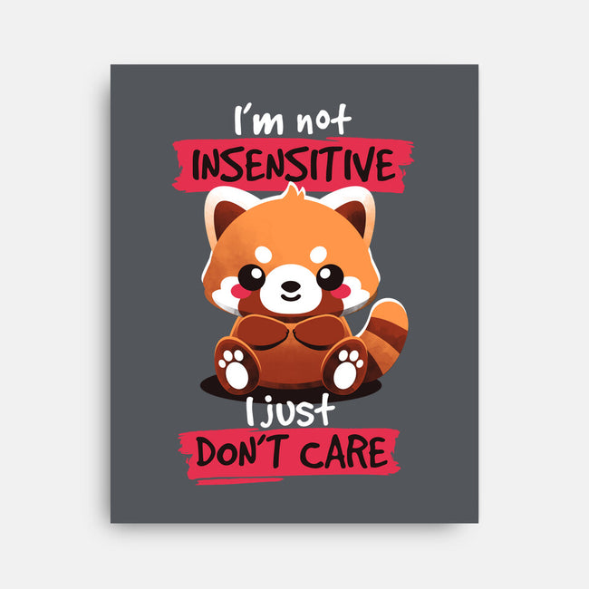 Insensitive Red Panda-none stretched canvas-NemiMakeit