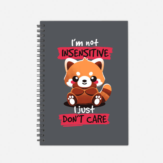 Insensitive Red Panda-none dot grid notebook-NemiMakeit