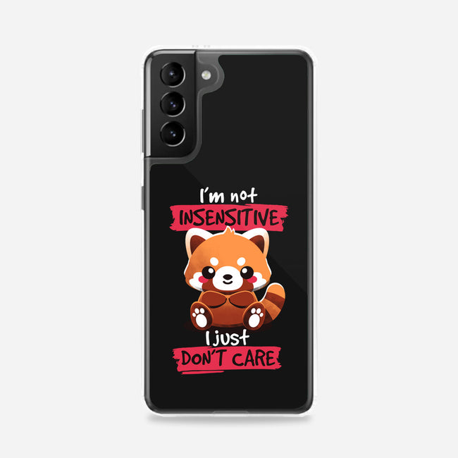 Insensitive Red Panda-samsung snap phone case-NemiMakeit