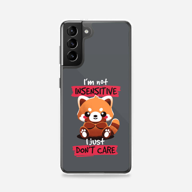 Insensitive Red Panda-samsung snap phone case-NemiMakeit