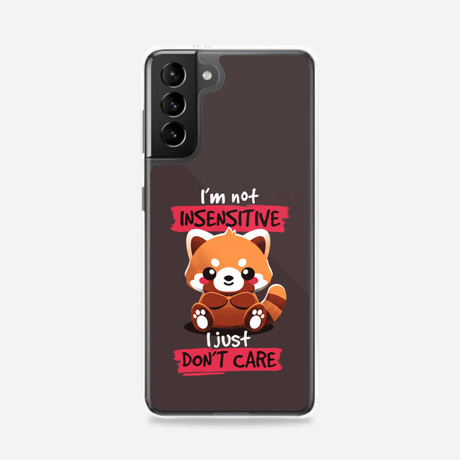 Insensitive Red Panda-samsung snap phone case-NemiMakeit