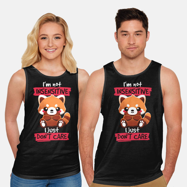 Insensitive Red Panda-unisex basic tank-NemiMakeit