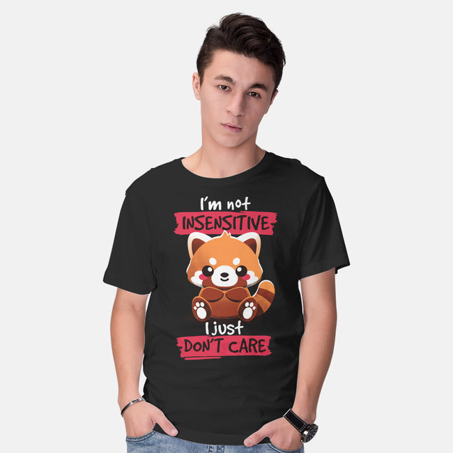 Insensitive Red Panda-mens basic tee-NemiMakeit