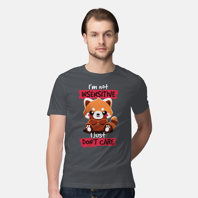 Insensitive Red Panda-mens premium tee-NemiMakeit