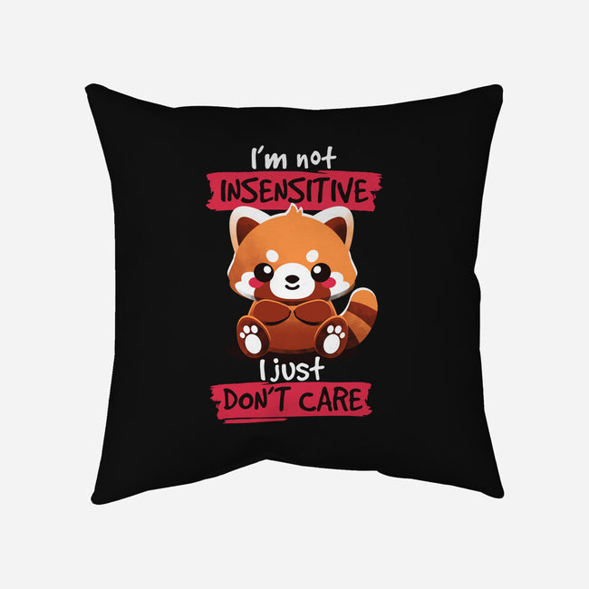 Insensitive Red Panda-none removable cover w insert throw pillow-NemiMakeit