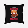 Insensitive Red Panda-none removable cover w insert throw pillow-NemiMakeit