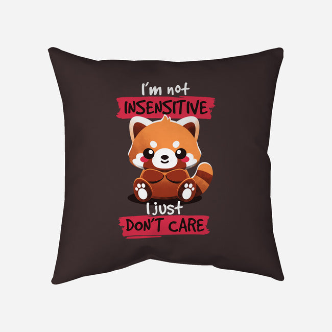 Insensitive Red Panda-none removable cover w insert throw pillow-NemiMakeit