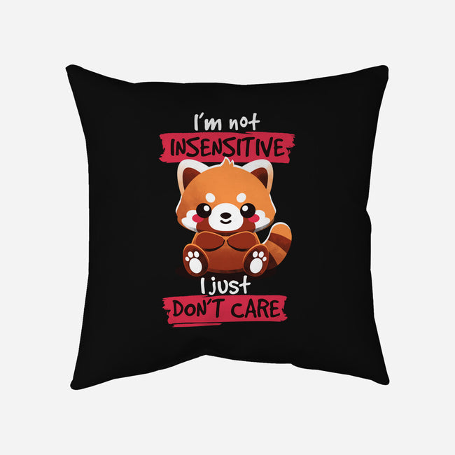 Insensitive Red Panda-none removable cover throw pillow-NemiMakeit