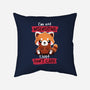 Insensitive Red Panda-none removable cover throw pillow-NemiMakeit