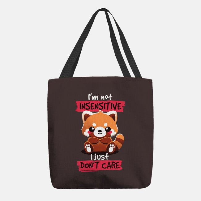 Insensitive Red Panda-none basic tote-NemiMakeit