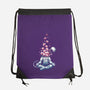 Astro Meditation Roses-none drawstring bag-tobefonseca