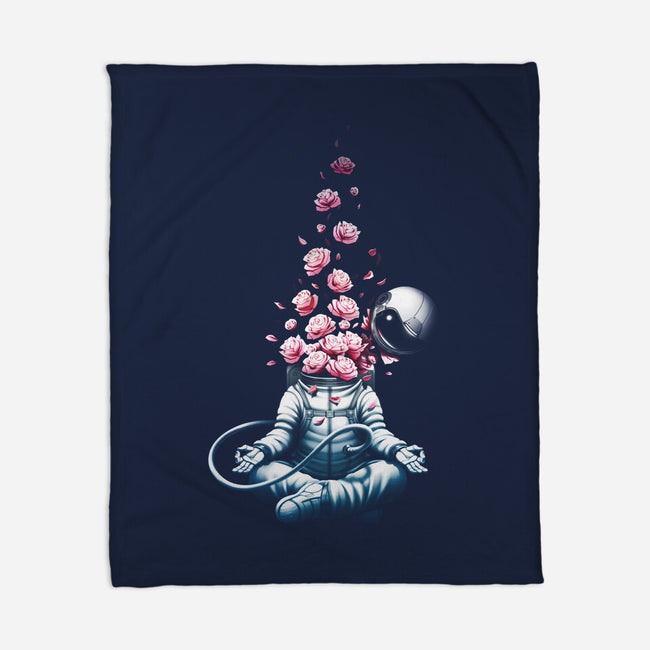 Astro Meditation Roses-none fleece blanket-tobefonseca