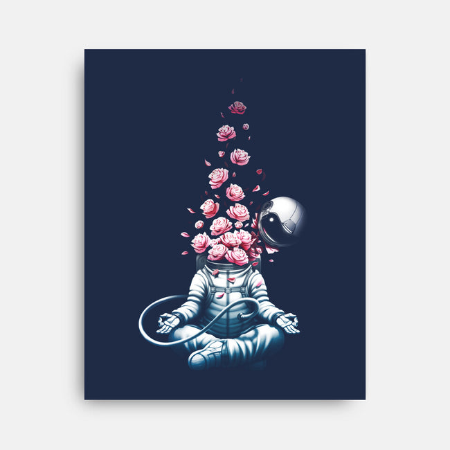 Astro Meditation Roses-none stretched canvas-tobefonseca