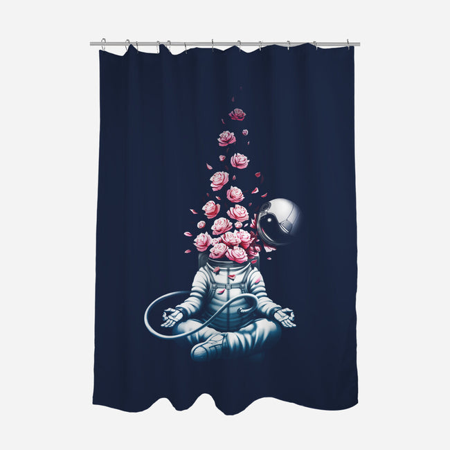 Astro Meditation Roses-none polyester shower curtain-tobefonseca