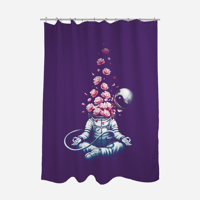 Astro Meditation Roses-none polyester shower curtain-tobefonseca