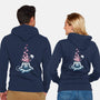 Astro Meditation Roses-unisex zip-up sweatshirt-tobefonseca