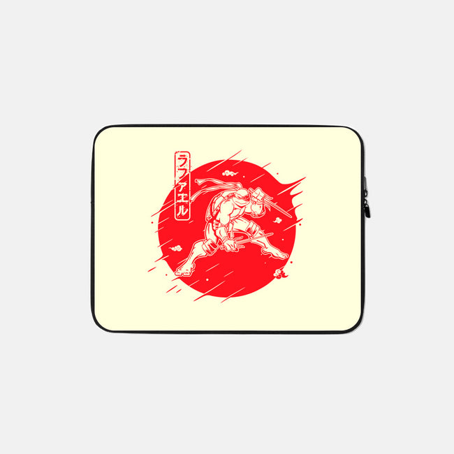 Red Warrior Turtle-none zippered laptop sleeve-Rogelio
