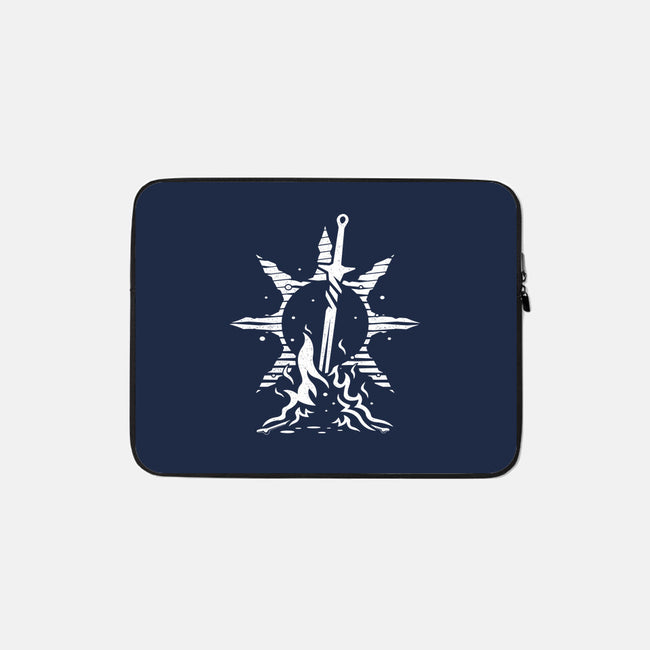 Praise The Bonfire-none zippered laptop sleeve-Logozaste