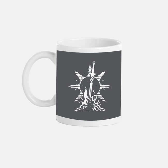 Praise The Bonfire-none glossy mug-Logozaste