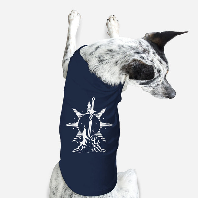 Praise The Bonfire-dog basic pet tank-Logozaste