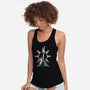 Praise The Bonfire-womens racerback tank-Logozaste