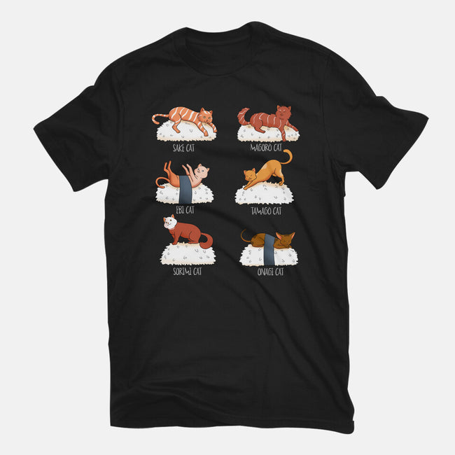 Sushi Cat-womens basic tee-FunkVampire