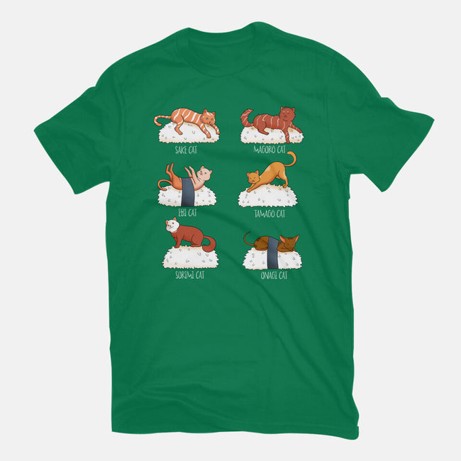 Sushi Cat-womens basic tee-FunkVampire