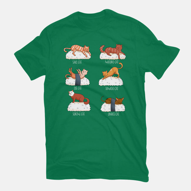 Sushi Cat-womens fitted tee-FunkVampire