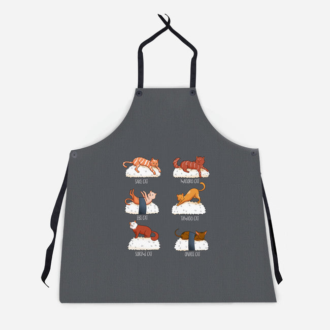 Sushi Cat-unisex kitchen apron-FunkVampire