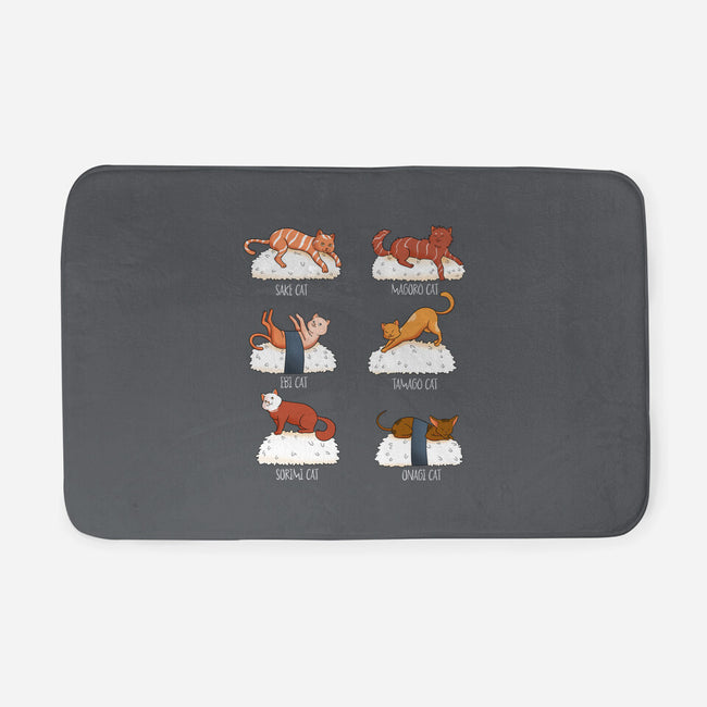 Sushi Cat-none memory foam bath mat-FunkVampire