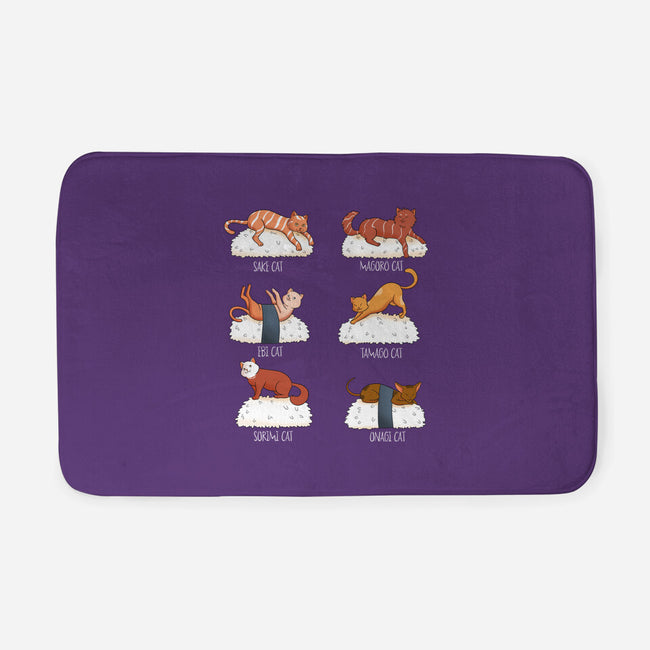Sushi Cat-none memory foam bath mat-FunkVampire