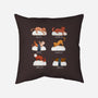 Sushi Cat-none removable cover w insert throw pillow-FunkVampire