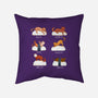 Sushi Cat-none removable cover w insert throw pillow-FunkVampire