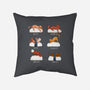 Sushi Cat-none removable cover throw pillow-FunkVampire