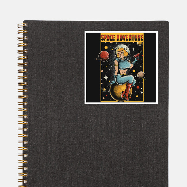 Space Adventure-none glossy sticker-Slikfreakdesign