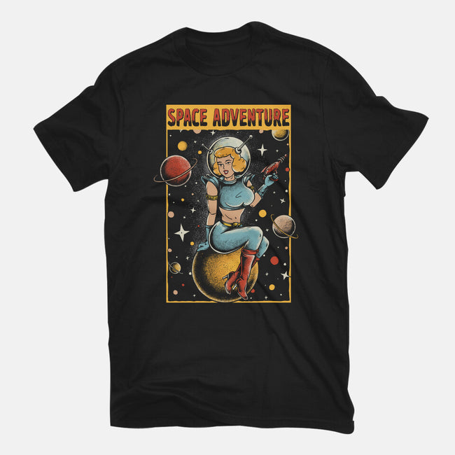 Space Adventure-womens basic tee-Slikfreakdesign