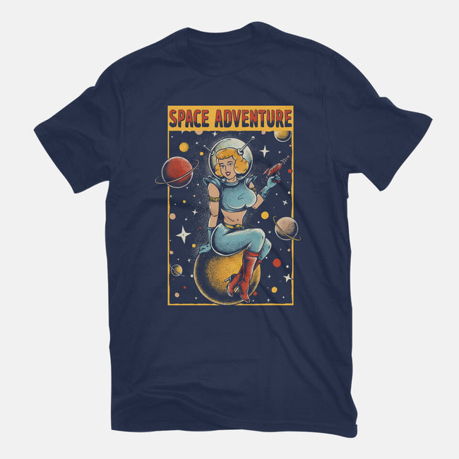Space Adventure-womens basic tee-Slikfreakdesign