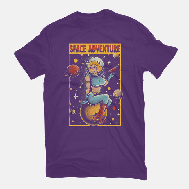 Space Adventure-womens basic tee-Slikfreakdesign