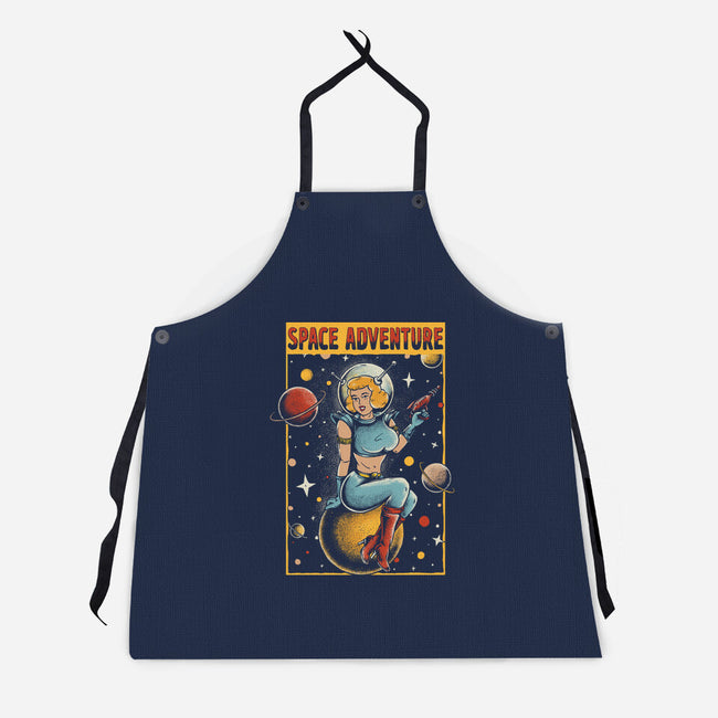 Space Adventure-unisex kitchen apron-Slikfreakdesign