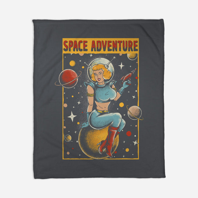 Space Adventure-none fleece blanket-Slikfreakdesign