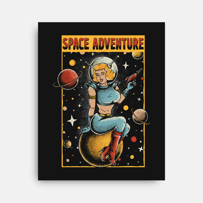 Space Adventure-none stretched canvas-Slikfreakdesign